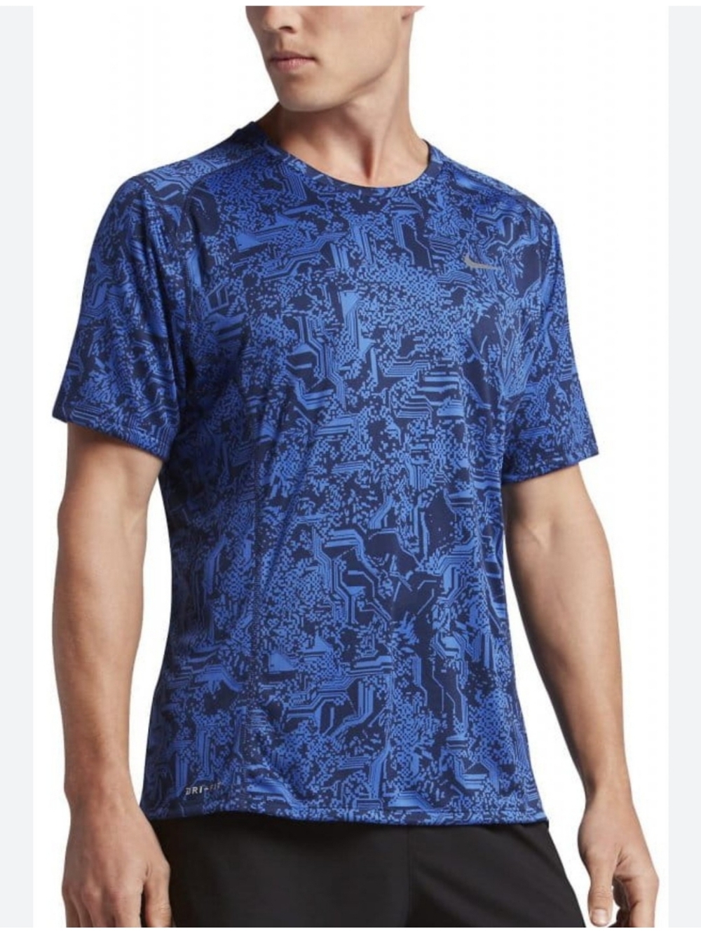 Nike Running Men's Dri-fit Patterned Tee Size XXL